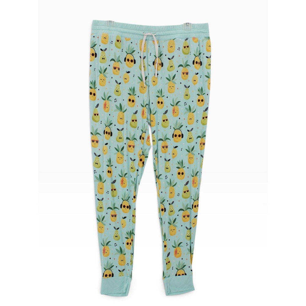 Little Sleepies Women Pajama Pants Large Pineapple Jams Bamboo